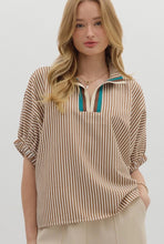 Load image into Gallery viewer, / CURVY Skylar Stripe Top
