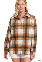 Load image into Gallery viewer, YARN DYED PLAID SHACKET

