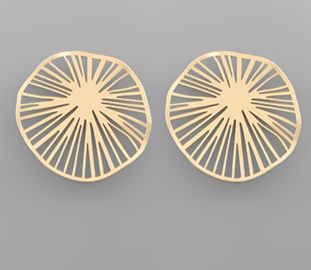 Cut Out Circle Earrings