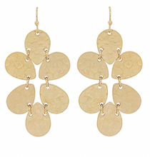 Load image into Gallery viewer, Hammered Metal Cluster Earrings
