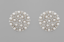 Load image into Gallery viewer, Studded Pearl &amp; Crystal Earrings
