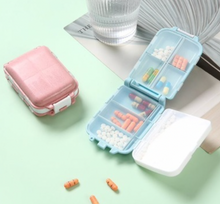 Load image into Gallery viewer, 8 COMPARTMENTS TRAVEL PILL ORGANIZER BOX
