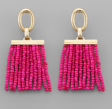 Load image into Gallery viewer, Beads Tassel Earrings

