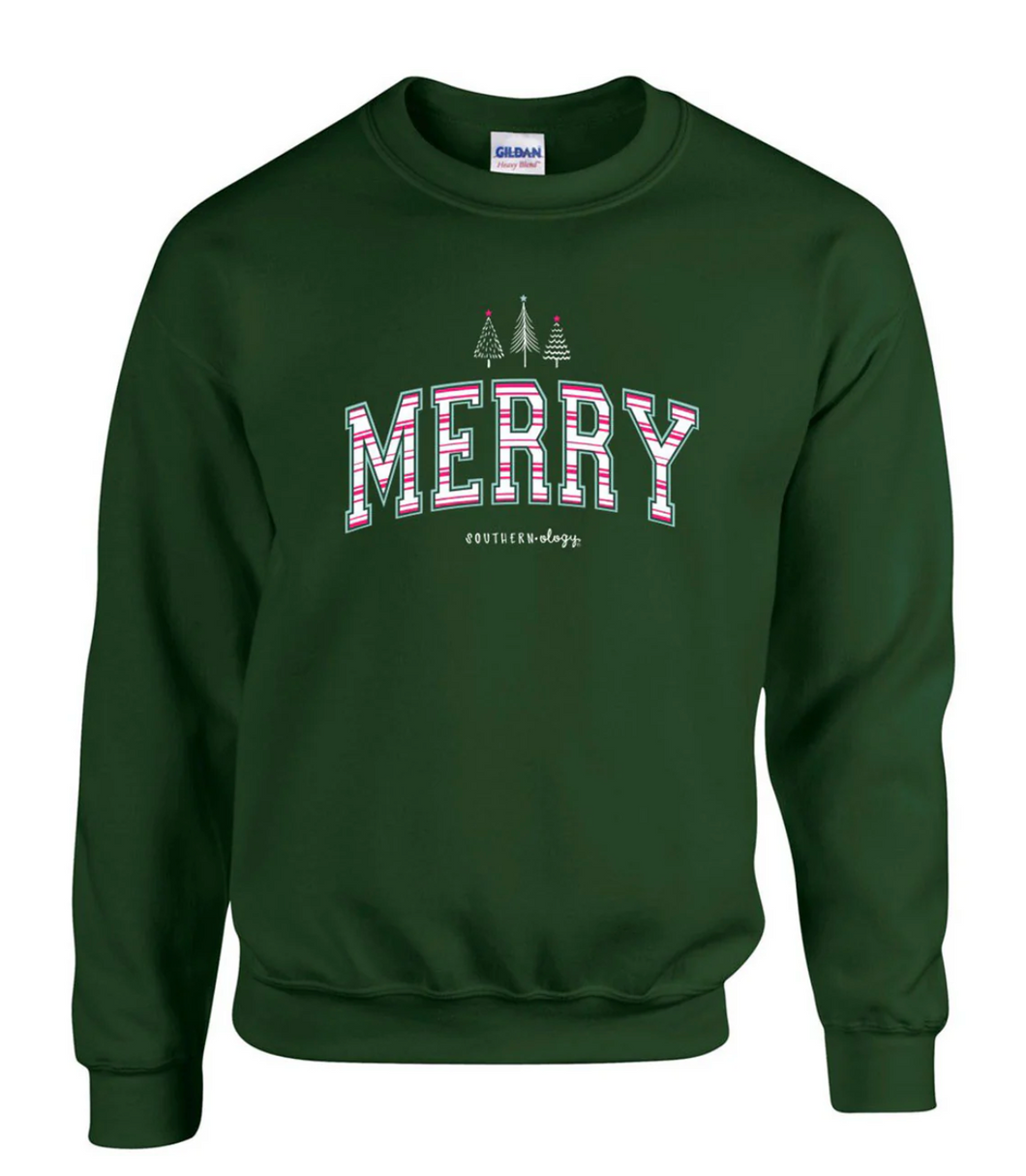 Southernology Merry Trees Holiday Crewneck Sweatshirt