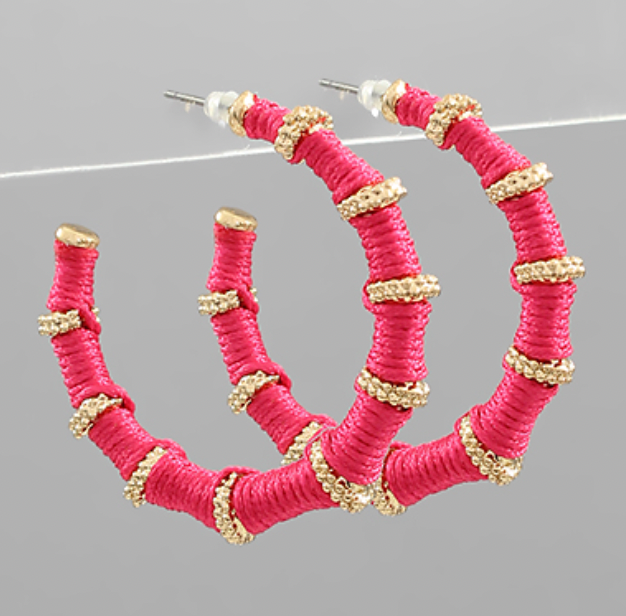 Thread Wrapped Hoops