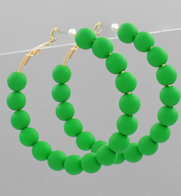 Clay Bead Ball Hoops