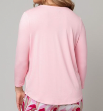 Load image into Gallery viewer, Juliana Crepe 3/4 Sleeve Hi-Lo Tee
