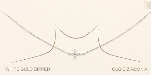 Silver Coss Necklace