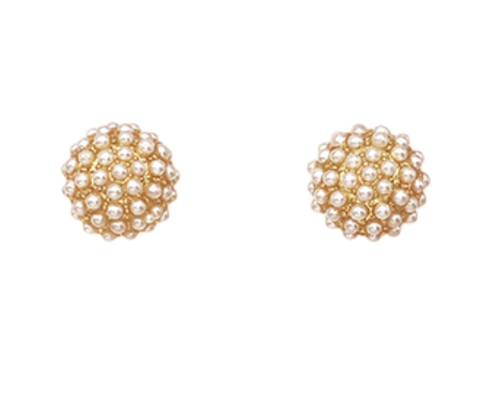 Gold Pearl Studs