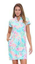 Load image into Gallery viewer, Sally Pleated Neckline Dress
