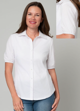 Load image into Gallery viewer, Pearl Embellished Button Front Top
