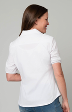 Load image into Gallery viewer, Pearl Embellished Button Front Top

