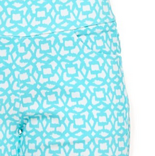 Load image into Gallery viewer, Claudia Woven Twill Cropped legging- sky blue
