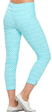 Load image into Gallery viewer, Claudia Woven Twill Cropped legging- sky blue
