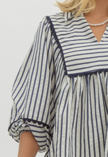 Load image into Gallery viewer, Striped Collared V-Neck Pullover
