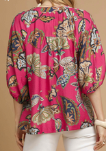 Load image into Gallery viewer, Boho Paisley Puff Sleeve Blouse
