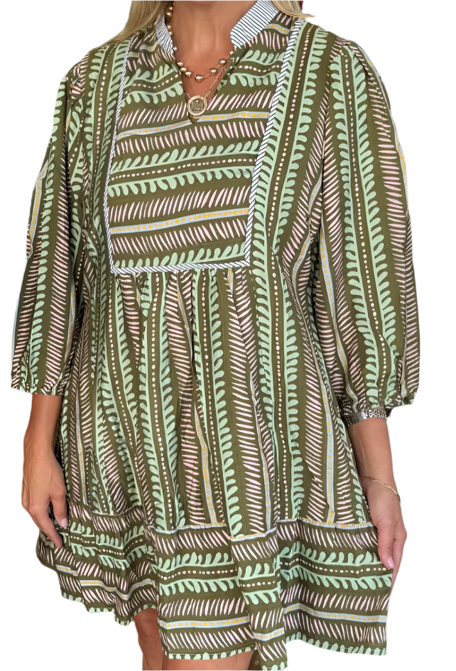 Aztec Print Dress