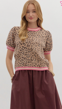 Load image into Gallery viewer, Pink + Leopard Top

