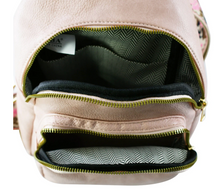 Load image into Gallery viewer, Vegan Leather Fashion Sling Backpack Bag
