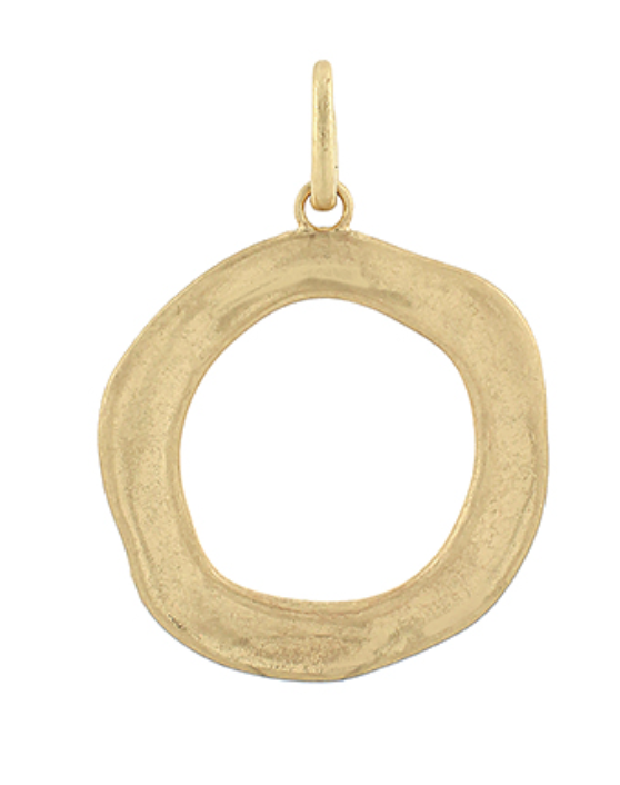 GOLD CIRCLE SCARF NECKLACE