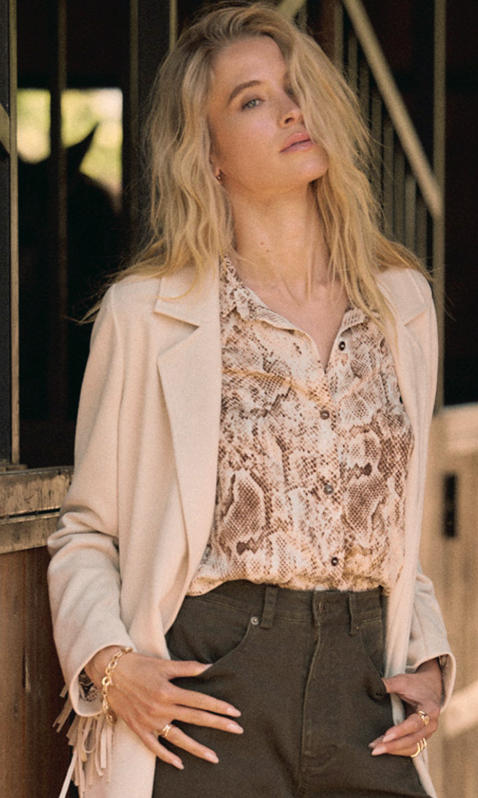 /Python Print Button Down Shirt