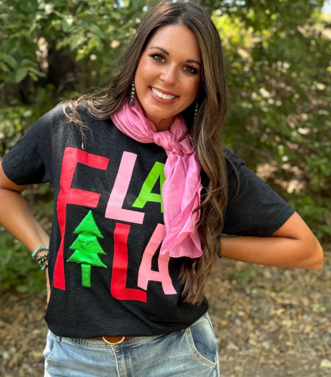 Fa La La with Green Metallic Puff