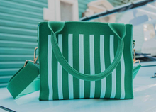 Load image into Gallery viewer, Green Striped  Purse
