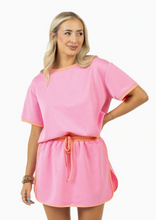 Load image into Gallery viewer, Pink &amp; Orange Scuba Skort Set

