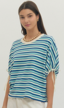 Load image into Gallery viewer, Ocean Breeze Stripe Tee
