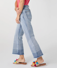 Load image into Gallery viewer, Bambu Soft Flare Crop with Fray Bottom
