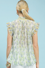 Load image into Gallery viewer, Lavender Garden Flutter Top
