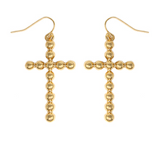Load image into Gallery viewer, CCB Textured Cross Earrings
