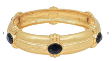 Load image into Gallery viewer, Oval Stone Station Bangle Bracelet
