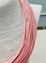 Load image into Gallery viewer, Leatherette  Strand Necklace Pink
