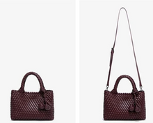 Load image into Gallery viewer, Daya Mini Woven Tote Bag-Silver
