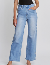 Load image into Gallery viewer, High Rise Wide Leg Pearl Embellishment
