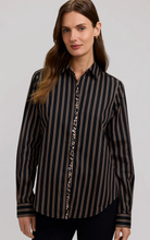 Load image into Gallery viewer, Foxcroft Charlie Long Sleeve Stripe Animal Shirt
