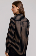 Load image into Gallery viewer, Foxcroft Charlie Long Sleeve Stripe Animal Shirt
