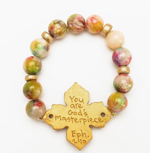 Load image into Gallery viewer, Pink Candy Jade with April Cross
