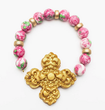 Load image into Gallery viewer, Pink and Green Rainflower Jasper with Andrea Cross
