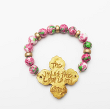 Load image into Gallery viewer, Pink and Green Rainflower Jasper with Andrea Cross
