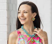 Load image into Gallery viewer, Ellie Turquoise Studs
