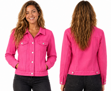 Load image into Gallery viewer, Pink Denim JAcket
