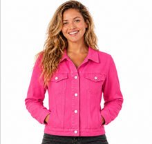 Load image into Gallery viewer, Pink Denim JAcket
