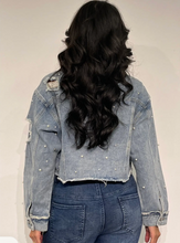 Load image into Gallery viewer, PEARL RHINESTONE JACKET
