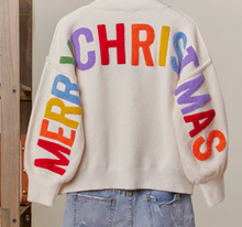 Load image into Gallery viewer, Christmas Sweater w/ Lettering
