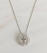 Load image into Gallery viewer, Circle Cross Necklace
