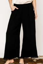 Load image into Gallery viewer, Frayed Hem Wide-Leg Pants
