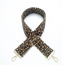 Load image into Gallery viewer, Woven Leopard Adjustable Canvas Strap
