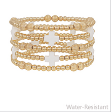 Load image into Gallery viewer, 4 ROW CROSS  BRACELET

